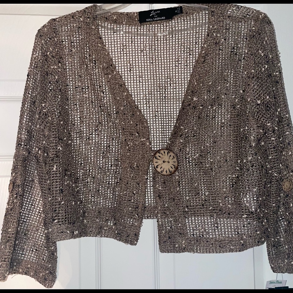 Tan Knitted Cardigan